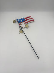 4th Of July Flag Stake