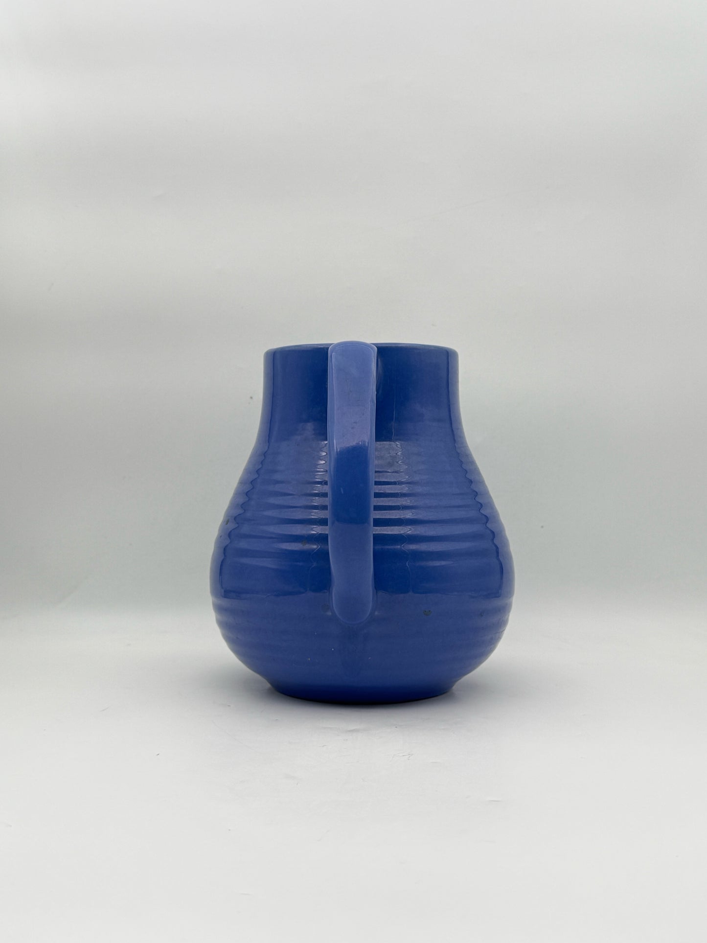 1930's Bauer Blue Ring Ceramic Pitcher
