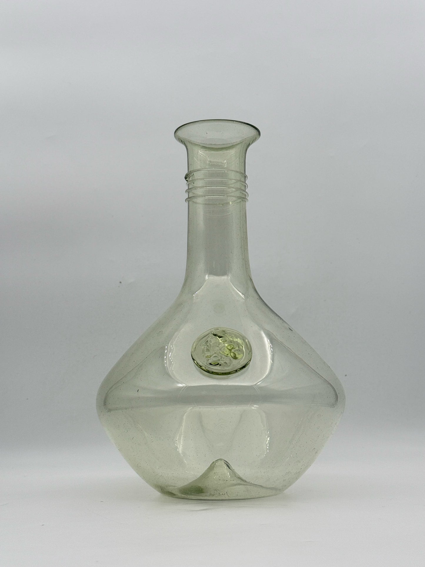 Juliska Athena Green Glass Decanter