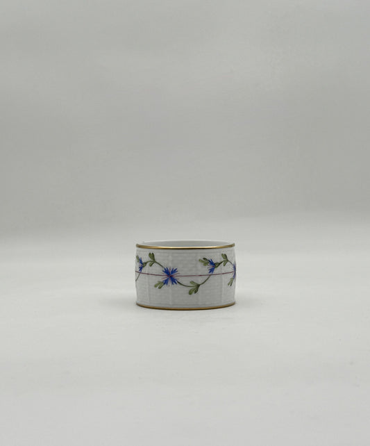 Herend Coneflower Napkin Ring – Hand-Painted Porcelain with Gold Trim
