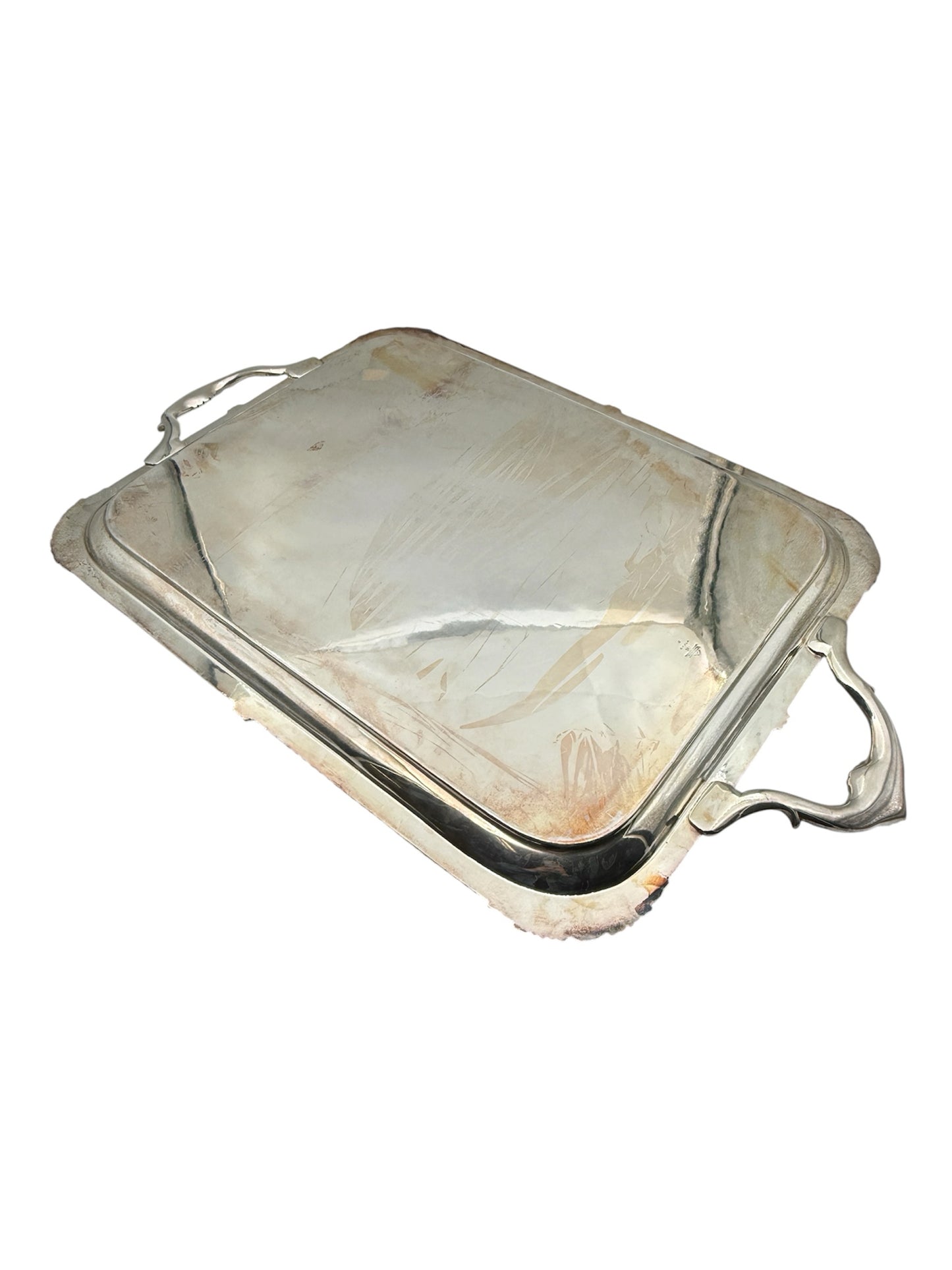 Antique Mappin And Webb Silverplate Tray With Handles