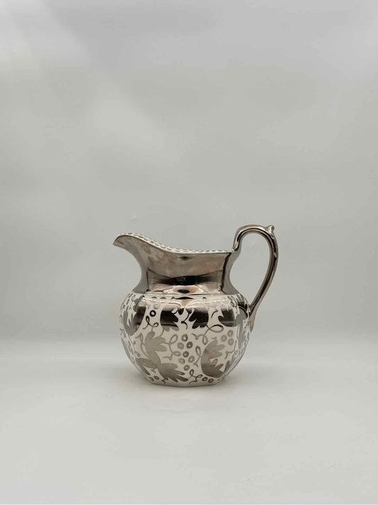 Wedgwood Silver Lustre Pitcher Jug Cream & Silver England