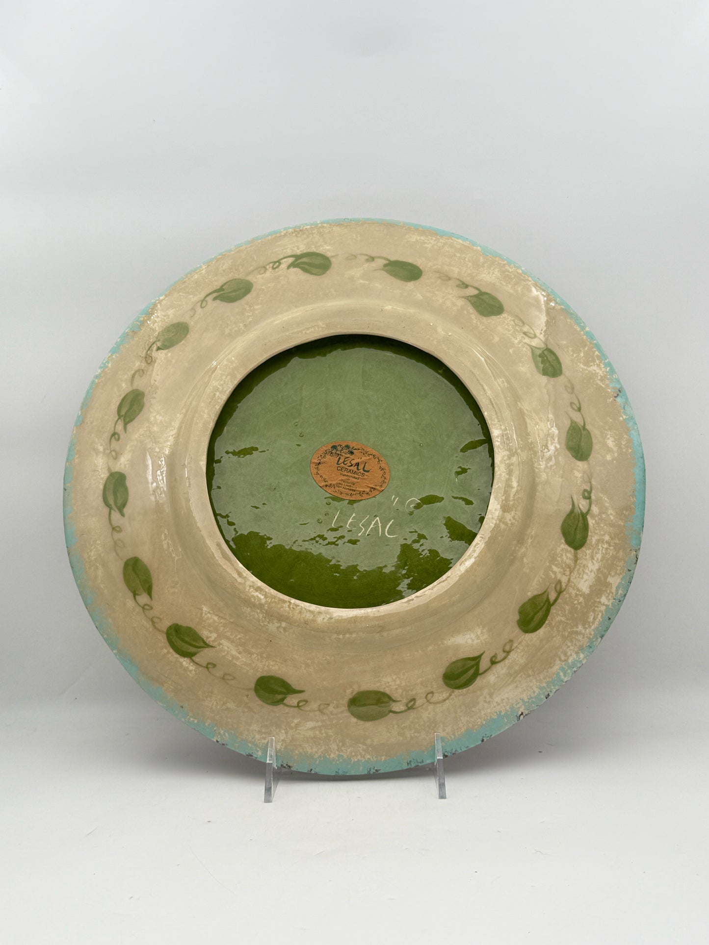 Lesal Handpainted Strawberry Grapes And Apples Platter