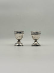 Sterling Silver Vintage Egg Cups- Set Of 2