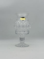 Vintage Block Cut Crystal Small Hurricane/Fairy Lamp