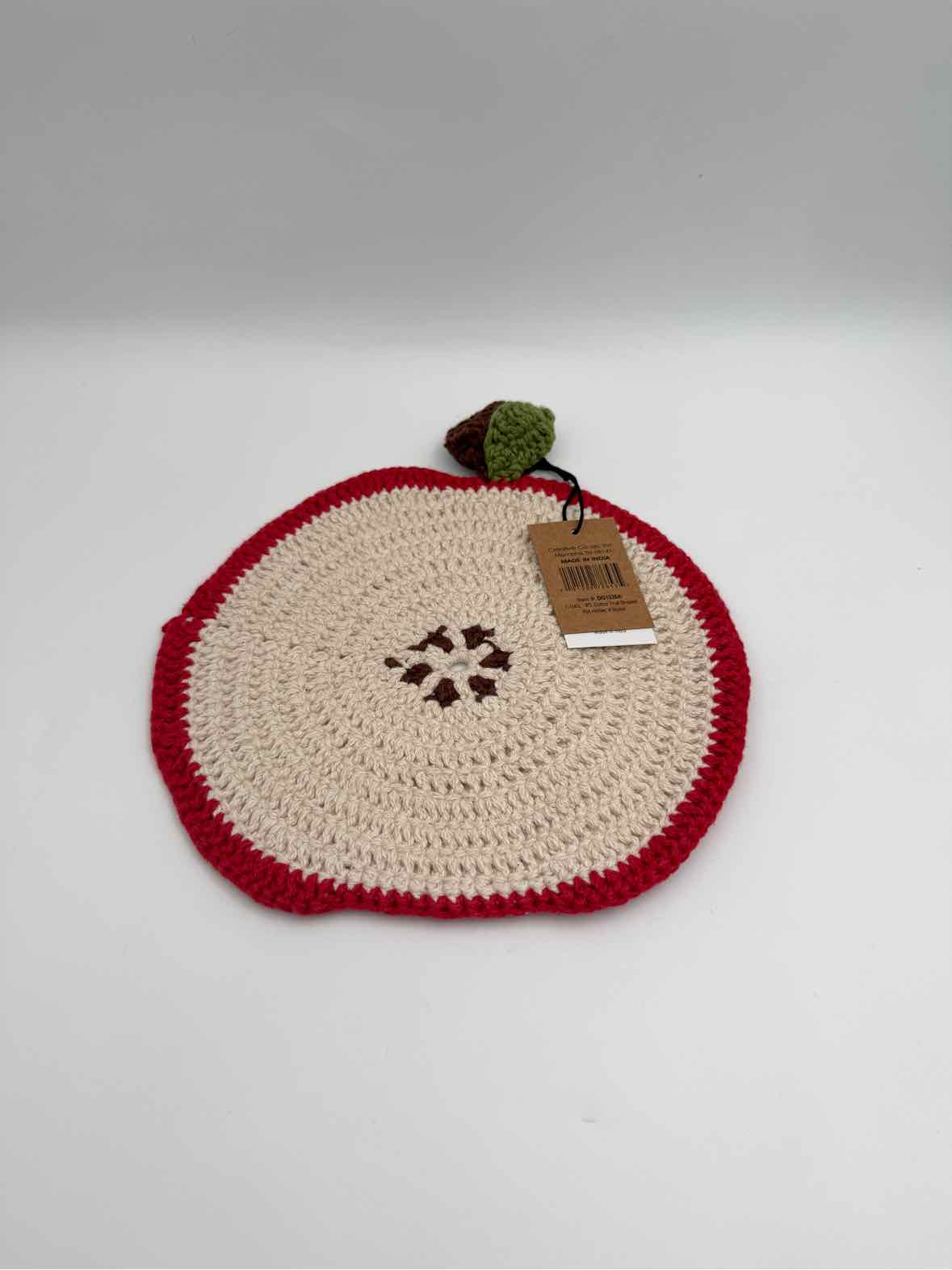 Crochet Apple Fruit Pot Holder