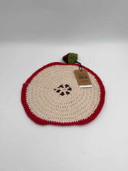 Crochet Apple Potholder Kitchen Hot Pad