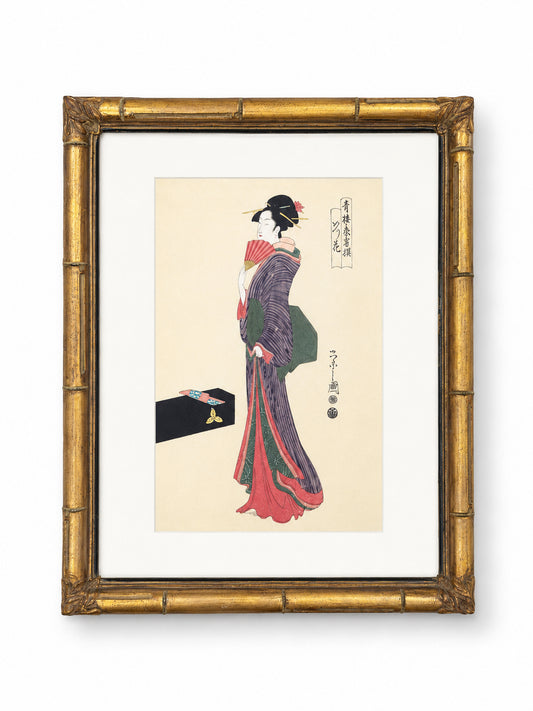Pair Of Framed Japanese Prints After Utamarao