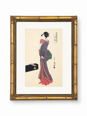 Pair Of Framed Japanese Prints After Utamarao