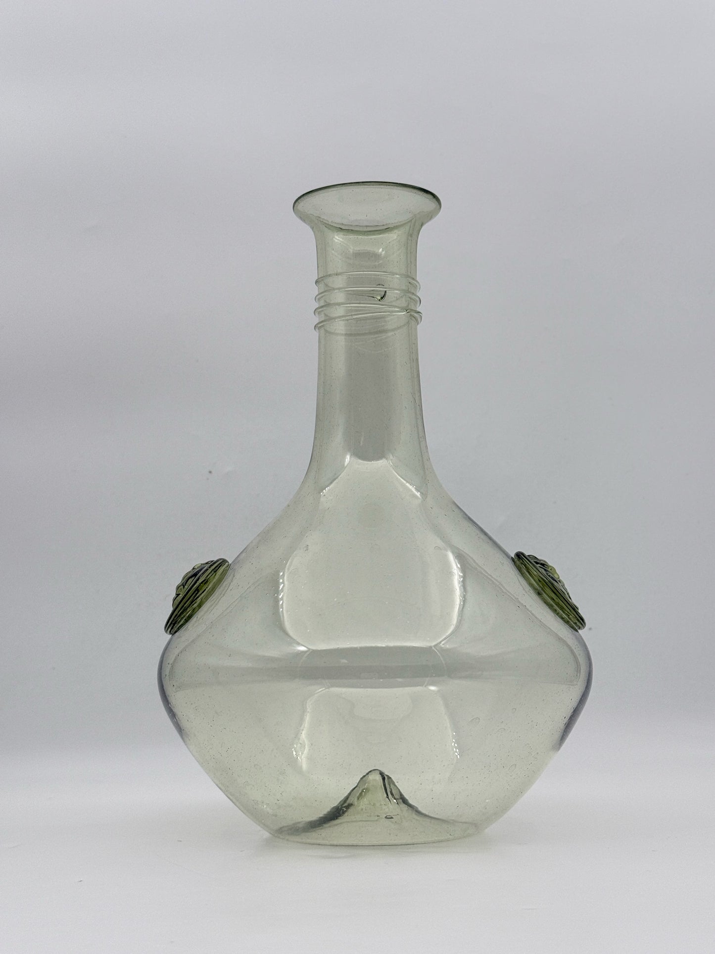 Juliska Athena Green Glass Decanter