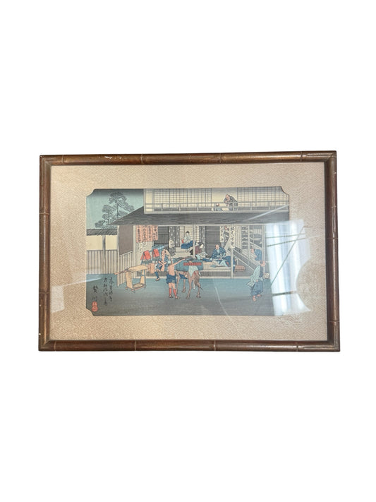 Vintage Japanese Woodblock Print after Hiroshige