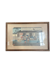 Vintage Japanese Woodblock Print after Hiroshige