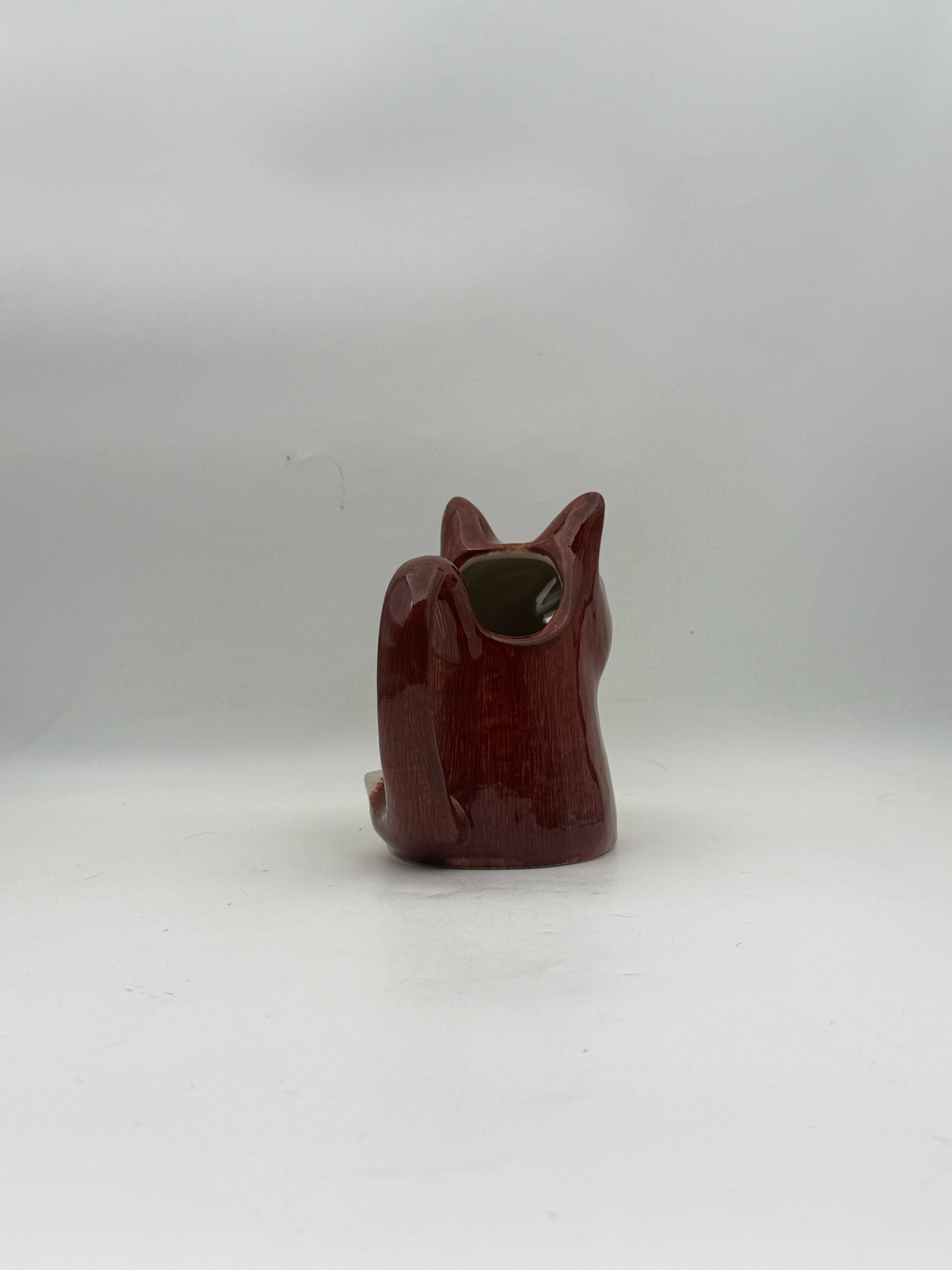 Quail Handpainted Fox Pitcher
