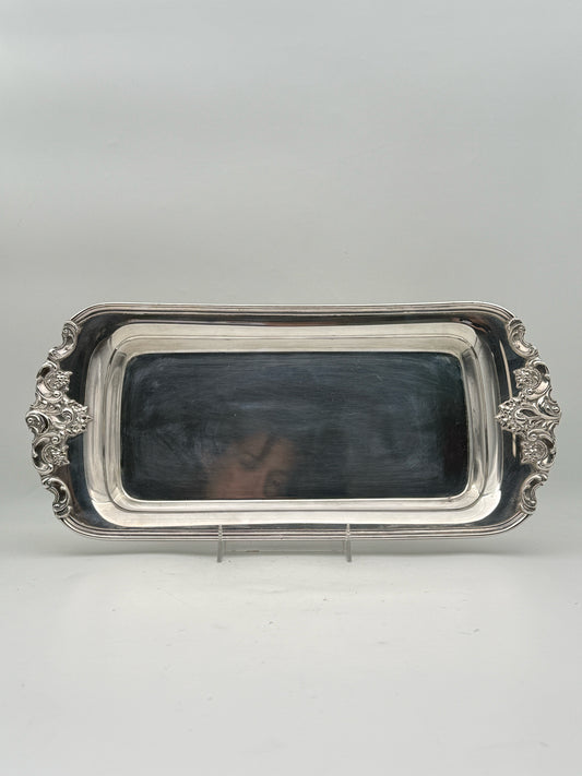 Wallace  Silverplate "Baroque" Bread Tray 14 X 6