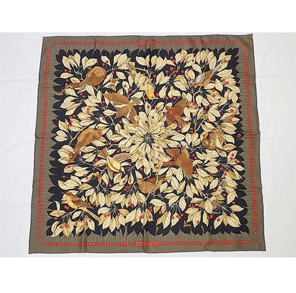 Hermès “Les Merises” Silk Scarf – 90 cm – Antoine de Jacquelot, 1992 with Box